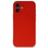 Newface iPhone 16 Kılıf First Silikon - Kırmızı