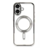 Newface iPhone 16 Kılıf Kross Magneticsafe Kapak - Gümüş