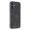 Newface iPhone 16 Plus Kılıf Aras Deri Kapak - Siyah