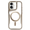 Newface iPhone 16 Plus Kılıf Boyi Magsafe Silikon Kapak - Kahverengi