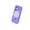 Newface iPhone 16 Plus Kılıf Glow Magsafe Kapak - Mor