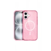 Newface iPhone 16 Plus Kılıf Glow Magsafe Kapak - Pembe
