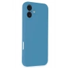 Newface iPhone 16 Plus Kılıf Nano içi Kadife Silikon - Mavi
