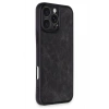 Newface iPhone 16 Pro Max Kılıf Aras Deri Kapak - Siyah