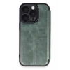 Newface iPhone 16 Pro Max Kılıf Flip Cover - Koyu Yeşil