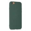 Newface iPhone 6 Kılıf Nano içi Kadife Silikon - Koyu Yeşil