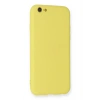 Newface iPhone 6 Kılıf Nano içi Kadife Silikon - Sarı