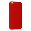 Newface iPhone 6 Plus Kılıf Nano içi Kadife Silikon - Kırmızı