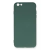 Newface iPhone 6 Plus Kılıf Nano içi Kadife Silikon - Koyu Yeşil