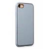 Newface iPhone 7 Kılıf Coco Deri Silikon Kapak - Açık Mavi