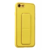 Newface iPhone 7 Kılıf Coco Deri Standlı Kapak - Sarı