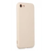 Newface iPhone 7 Kılıf First Silikon - Krem