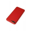 Newface iPhone 7 Plus Kılıf Coco Deri Silikon Kapak - Kırmızı