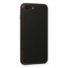 Newface iPhone 7 Plus Kılıf Coco Deri Silikon Kapak - Siyah