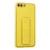 Newface iPhone 7 Plus Kılıf Coco Deri Standlı Kapak - Sarı