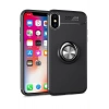 Newface iPhone XS Kılıf Range Yüzüklü Silikon - Siyah