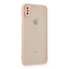 Newface iPhone XS Max Kılıf Montreal Silikon Kapak - Pembe