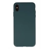 Newface iPhone XS Max Kılıf Nano içi Kadife Silikon - Koyu Yeşil