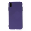 Newface iPhone XS Max Kılıf Nano içi Kadife Silikon - Mor