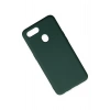 Newface Oppo A12 Kılıf Nano içi Kadife Silikon - Koyu Yeşil