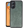 Newface Oppo A38 Kılıf Aras Deri Kapak - Koyu Yeşil