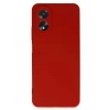 Newface Oppo A38 Kılıf First Silikon - Kırmızı