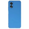 Newface Oppo A38 Kılıf First Silikon - Mavi