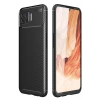 Newface Oppo A73 Kılıf Auto Focus Karbon Kapak - Siyah