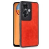 Newface Oppo Reno 11F Kılıf Aras Deri Kapak - Kırmızı