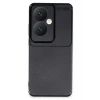 Newface Oppo Reno 11F Kılıf Auto Focus Karbon Kapak - Siyah