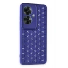 Newface Oppo Reno 11F Kılıf Petek Silikon Kapak - Lacivert