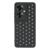 Newface Oppo Reno 11F Kılıf Petek Silikon Kapak - Siyah
