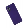 Newface Oppo Reno 7 Lite Kılıf Nano içi Kadife Silikon - Mor