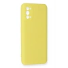 Newface Realme 7 Pro Kılıf Nano içi Kadife Silikon - Sarı