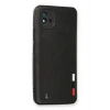 Newface Realme C11 2021 Kılıf Loop Deri Silikon - Siyah