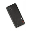 Newface Realme C11 2021 Kılıf Loop Deri Silikon - Siyah