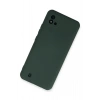 Newface Realme C11 2021 Kılıf Nano içi Kadife Silikon - Koyu Yeşil