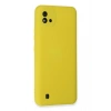 Newface Realme C11 2021 Kılıf Nano içi Kadife Silikon - Sarı