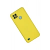 Newface Realme C21 Kılıf Nano içi Kadife Silikon - Sarı