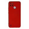 Newface Realme C25Y Kılıf Nano içi Kadife Silikon - Kırmızı