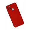 Newface Realme C25Y Kılıf Nano içi Kadife Silikon - Kırmızı