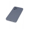 Newface Realme C35 Kılıf Nano içi Kadife Silikon - Gri