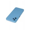 Newface Realme C35 Kılıf Nano içi Kadife Silikon - Mavi
