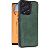 Newface Realme Note 50 4G Kılıf Aras Deri Kapak - Koyu Yeşil