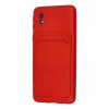 Newface Samsung Galaxy A01 Core Kılıf Kelvin Kartvizitli Silikon - Kırmızı