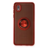 Newface Samsung Galaxy A01 Core Kılıf Montreal Yüzüklü Silikon Kapak - Kırmızı