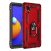 Newface Samsung Galaxy A01 Core Kılıf Sofya Yüzüklü Silikon Kapak - Kırmızı