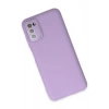 Newface Samsung Galaxy A03S Kılıf Lansman Glass Kapak - Lila