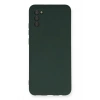 Newface Samsung Galaxy A03S Kılıf Nano içi Kadife Silikon - Koyu Yeşil