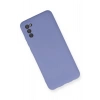 Newface Samsung Galaxy A03S Kılıf Nano içi Kadife Silikon - Lila